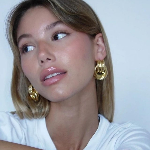 Nwt Non Tarnish knot earrings Heaven Mayhem Inspired - Picture 3 of 8